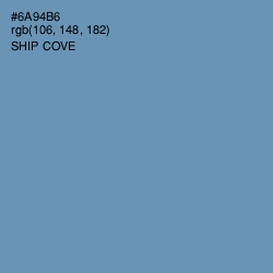 #6A94B6 - Ship Cove Color Image